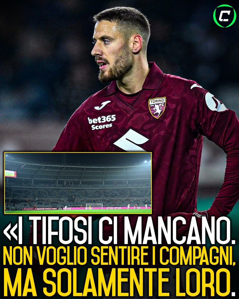 CronacheTweet's tweet image. Nikola #Vlašić e Roberto #DAversa hanno commentato la decisione dei tifosi del #Torino di continuare a dissertare lo stadio in segno di protesta. 

Una scelta che comprendono, ma con l’auspicio di ritrovarli presto in casa per avere una spinta in più 🫂🏟️

1/3