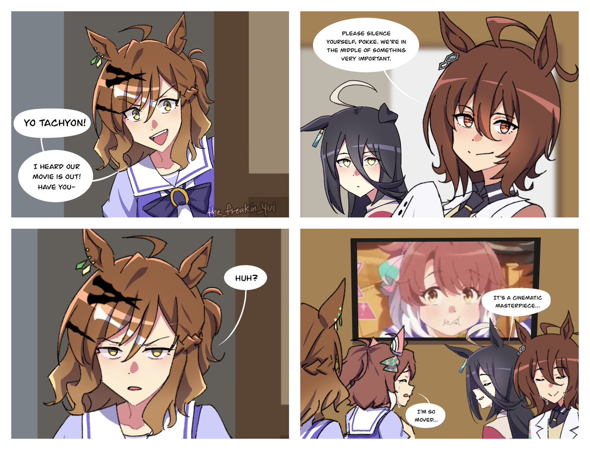 Beginning of a new movie…

#umamusume 
#umamusumebeginningofanewera