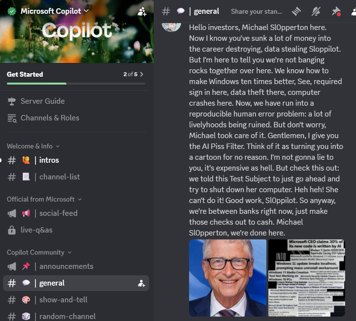 I just posted my magnum opus into this server.