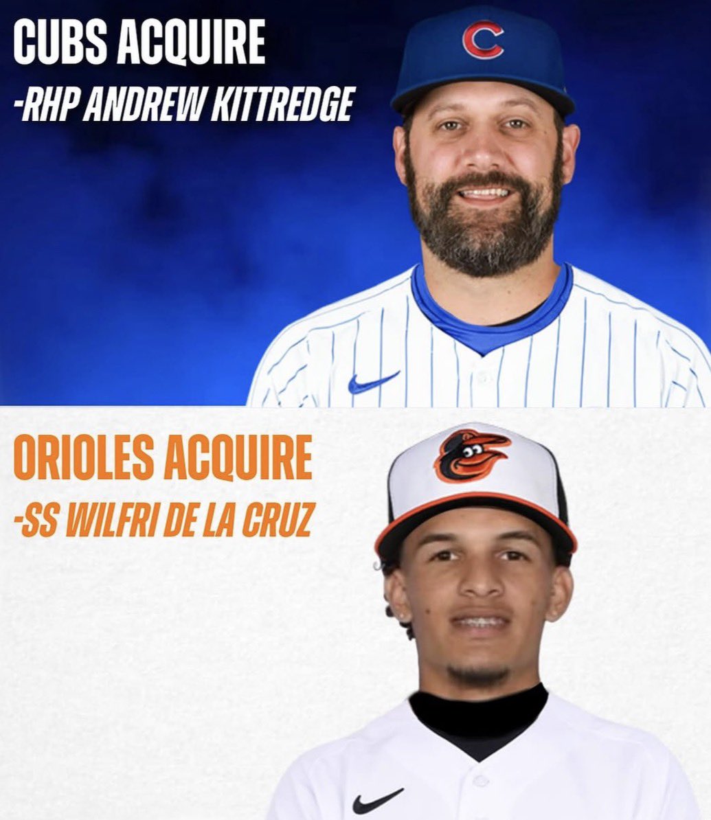 What Mike Elias did to Jed Hoyer at the 2025 Deadline will go down as an all time fleece acquiring Wilfri De La Cruz just to get Kittredge back 3 short months later.