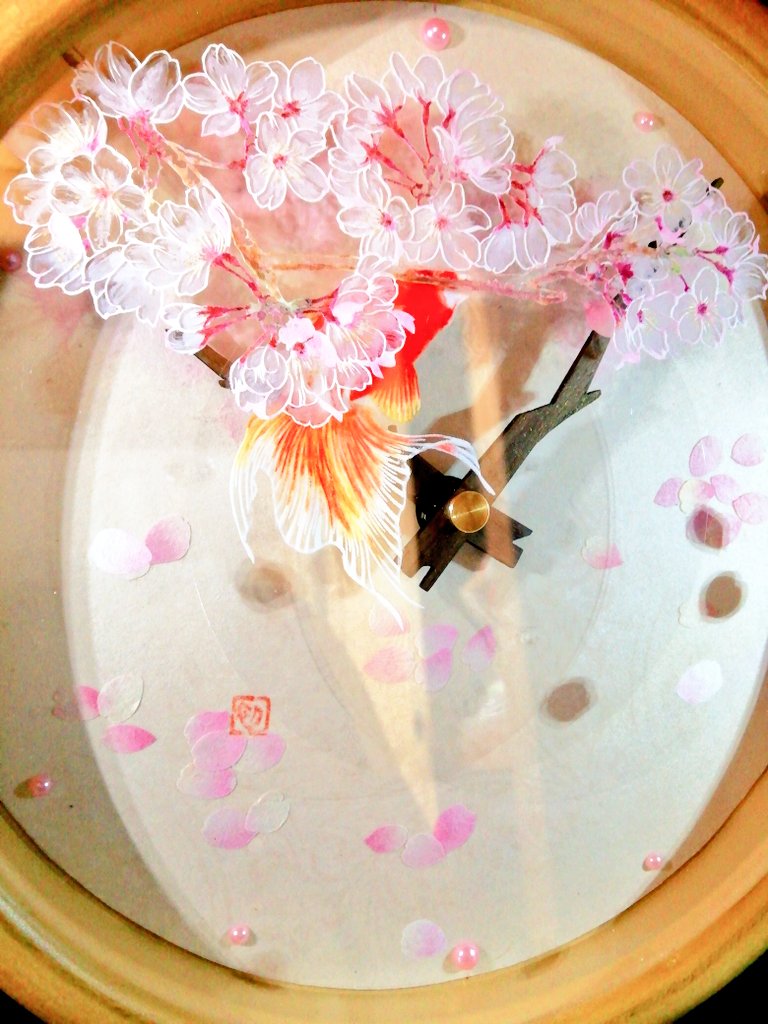 kamiyahasse1's tweet photo. ｵﾊﾖｰｺﾞｻﾞｲﾏｰｽ
一気にあたたかくなりましたね。今年の桜時計はどんなのにしようか……
今日もよい一日を! https://t.co/1YrZxAOLr4