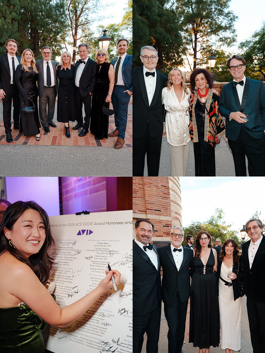 Avid's tweet image. We're celebrating the editors honored at the 76th ACE Eddie Awards—recognizing the extraordinary artists who shape the films, television shows, and documentaries we love, and underscoring the essential power of editing in storytelling.

#acefilmeditors #hp #postproduction #avid