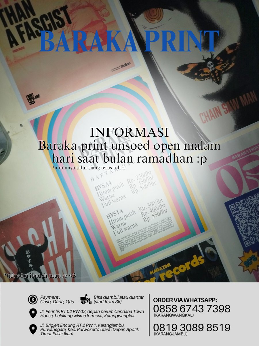 Deennn | Jasa print area Unsoed tweet media