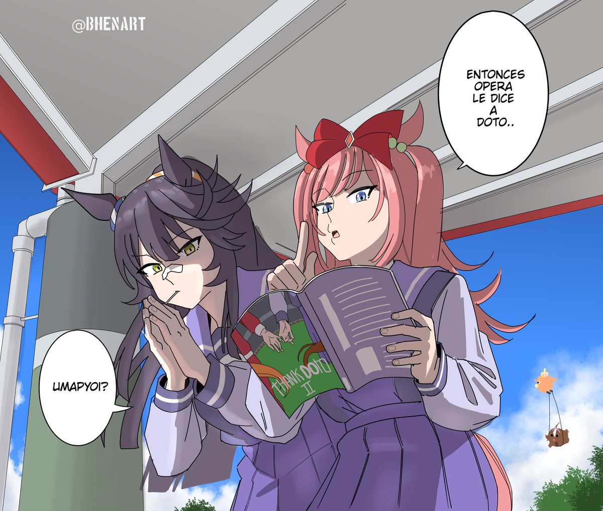 Narita Brian digo su frase 🤣 pero que hace con agnes ? #umamusume #naritabrian #agnesdigital #fanart