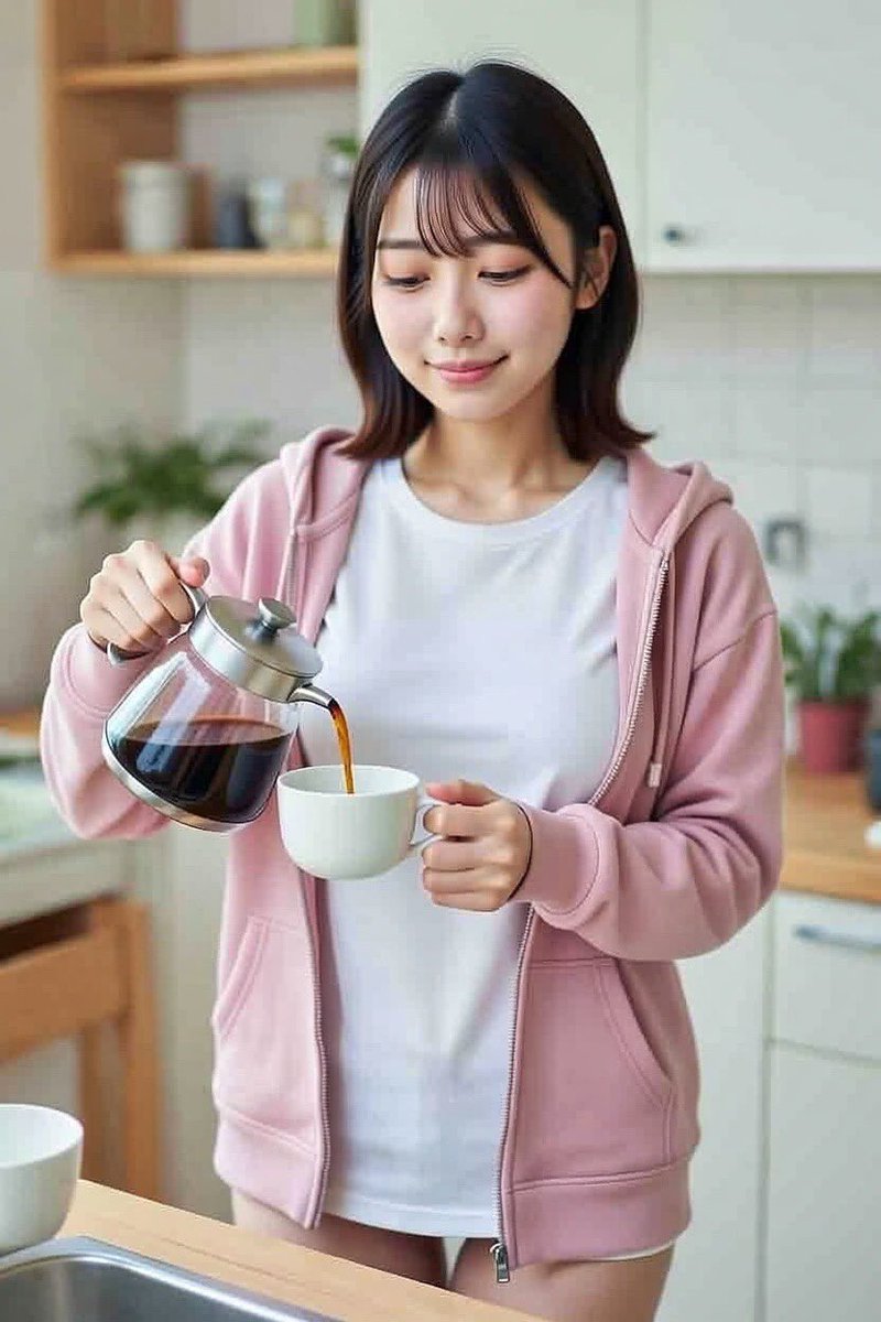 おはよう💕 今週もコーヒー飲んでがんばろうね❣️ SFW | Fictional AI