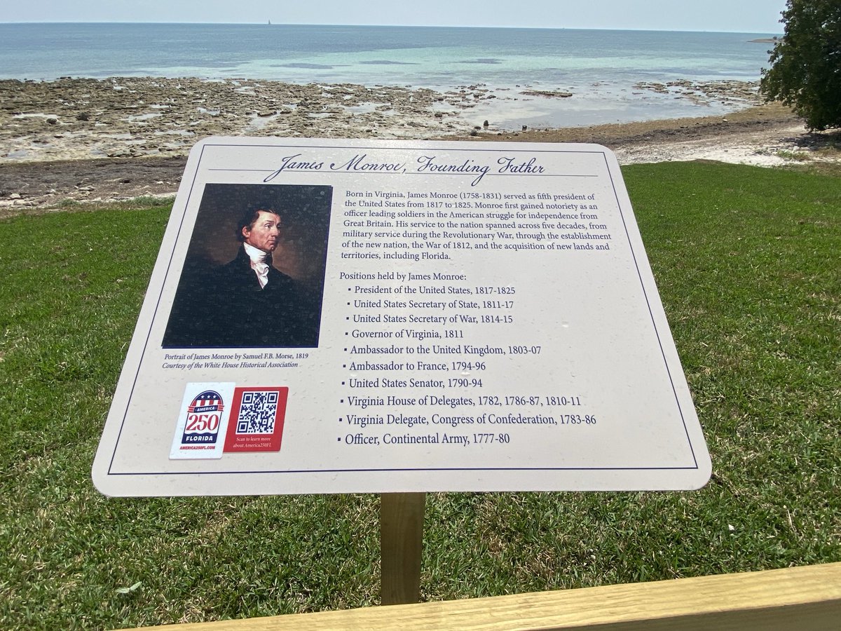 RacingToDisney's tweet image. I finally had a chance to stop and see the President James Monroe statue near Bahia Honda State Park. #KeysLife #MonroeCounty 🇺🇸