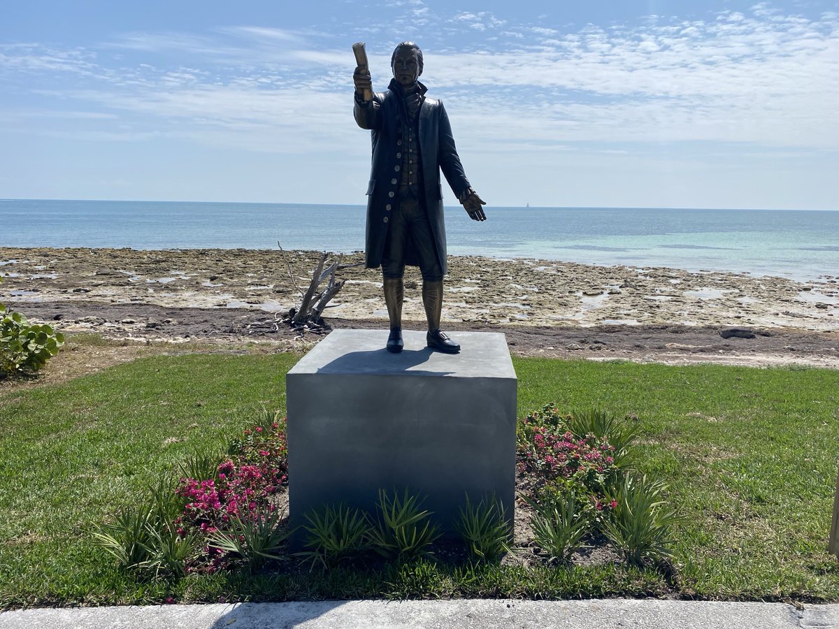 RacingToDisney's tweet image. I finally had a chance to stop and see the President James Monroe statue near Bahia Honda State Park. #KeysLife #MonroeCounty 🇺🇸