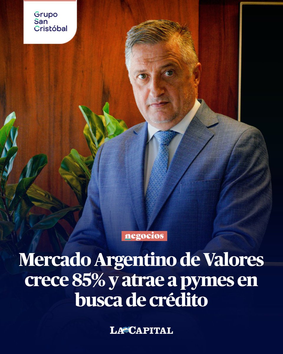 lacapital's tweet photo. 📈 CRECE EL MERCADO ARGENTINO DE VALORES

La búsqueda de financiamiento para las empresas e industrias argentinas es uno de los temas clave del momento. Con una economía de márgenes ajustados en rentabilidad para muchos sectores, lo cierto es que quienes integran las pymes se capacitan cada vez más en educación financiera para conocer las herramientas existentes y, por ejemplo, poder buscar crédito en el mercado de capitales.

La tendencia es creciente, y los números del @MAVSAOficial  son contundentes: el volumen total negociado en pesos en el 2025 fue un 85% mayor al del 2024, alcanzando los $22 billones. Y en moneda extranjera, el crecimiento fue del 35% con un volumen de u$s17.418 millones. En entrevista con Negocios de La Capital, @CuradoAlberto, presidente del MAV desde el 2020, detalla los sectores productivos que más requieren financiamiento en el país, cuenta algunos casos peculiares y desarrolla los desafíos que vienen por delante para el año que comenzó.

→ https://t.co/UNvnzyANJn

Por María Laura Neffen