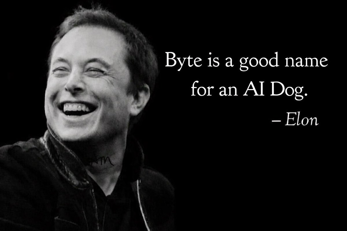 Some ideas age well. Some age into inevitability.

From a legendary Grok AI response to a living, breathing digital dog mascot of the AI era.

$BYTE isn’t just an ordinary name.
It’s cultural gravity + AI momentum + meme velocity colliding at once.

Born from Grok.
Forged on