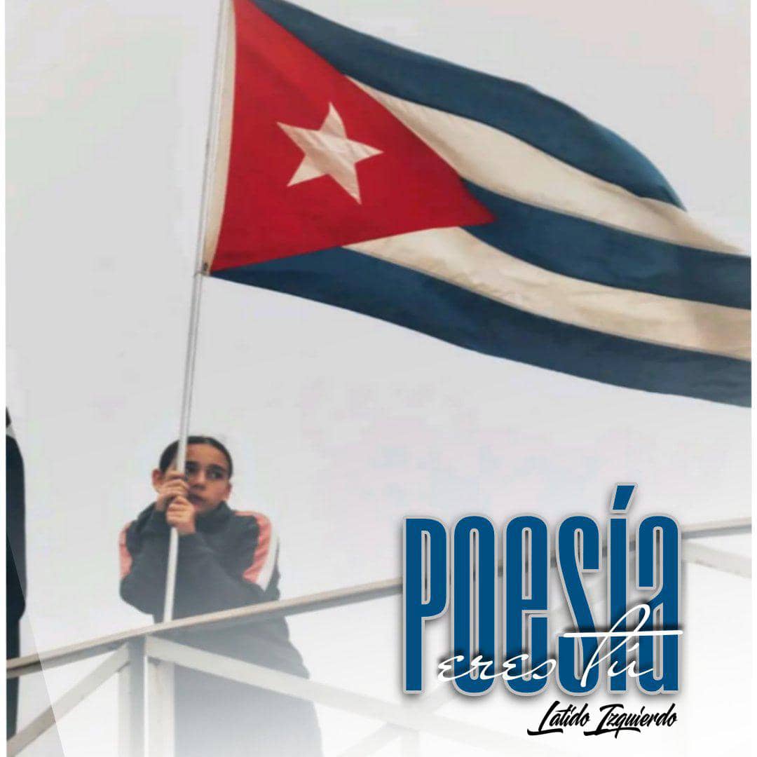 Cuba, "Poesía eres Tú" 🇨🇺

Eres pueblo, eres trinchera,
eres azúcar y flor,
la más hermosa bandera
que ha parido el interior.

Cuba, isla de coraje,
de bolero y de volcán,
en tus venas lleva el traje
de los que libres están.

#CubaSoberana
#LatidoIzquierdo 🤝