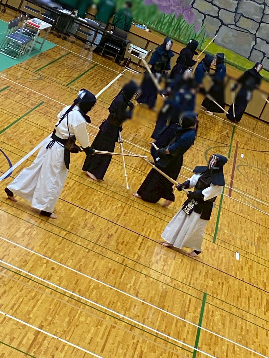 今日は剣道の大会でした！ 1試合勝ったの！すごい！！ れいちゃん