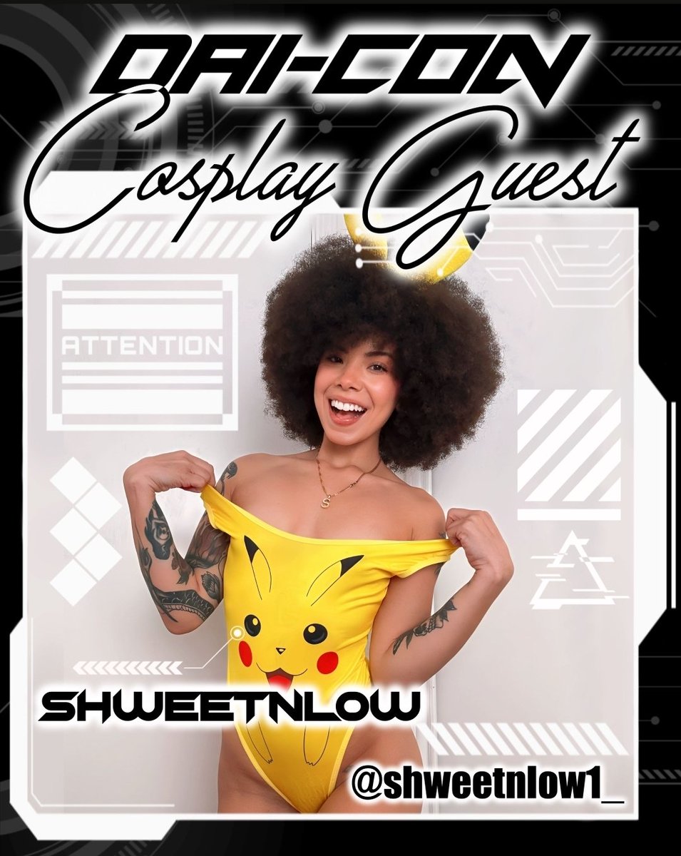 daicontat2fest's tweet photo. Another absolutely remarkable cosplayer attending #DAICon2026 , please welcome @Shweetnlow1 to Denver!

#daicontattoofestival #animeevent #cosplayevent #cosplayer https://t.co/n2jFTtbQBV