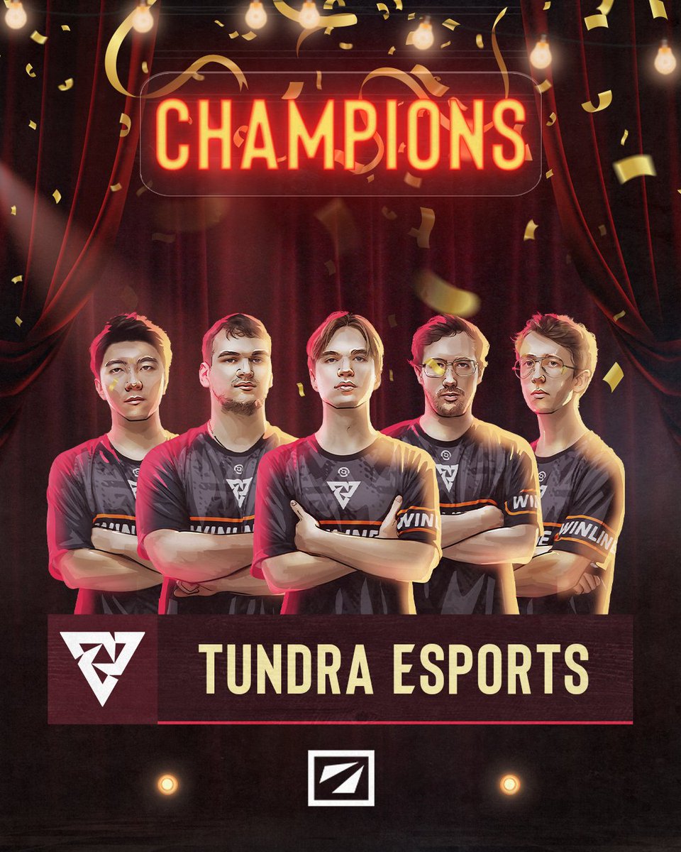 ESLDota2's tweet image. Congratulations to @TundraEsports, our #DreamLeague Season 28 Champions! 👏 

They've just won themselves $250,000 and 4800 #ESLProTour Points! 🤩 

#dota #dota2