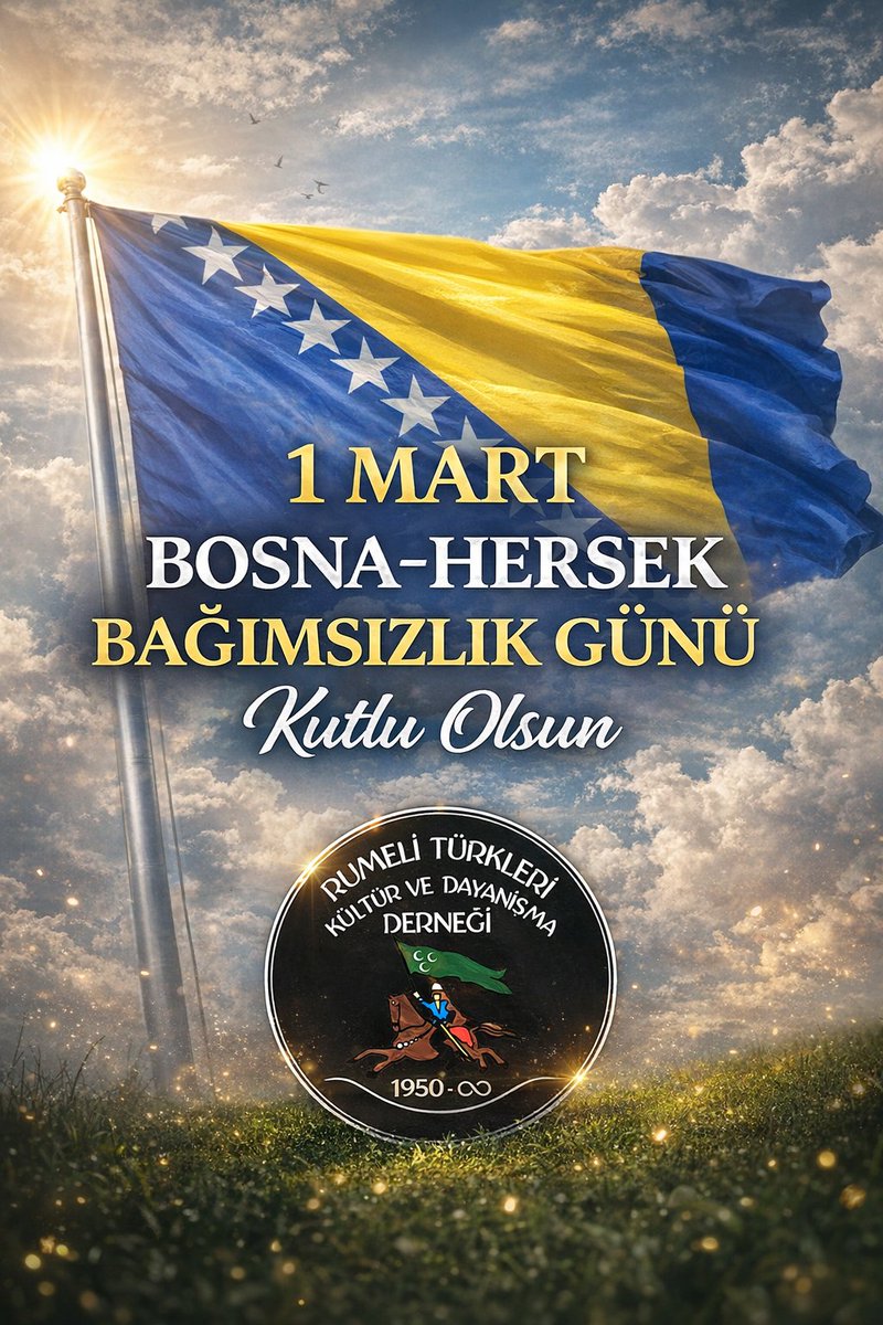 1 Mart Bosna-Hersek Bağımsızlık Günü kutlu olsun! 
Aliya İzzetbegoviç’in liderliğinde verilen bağımsızlık mücadelesini saygı ve gururla anıyor; Bosna halkının hürriyet sevincini yürekten paylaşıyoruz.
Tüm şehitlerimizi rahmetle anıyoruz.