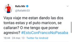 A mí me tiene que explicar alguien, despacito y con palabras sencillas, por qué un presunto violador, un puto machista, homófobo y basura racista, sigue jugando al fútbol en 1a división.