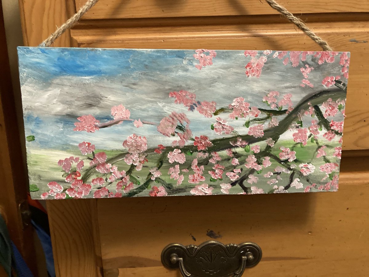 3月 桜 ＃油絵 ＃oil ＃3月 ＃March ＃桜 ＃Sakura 🌸