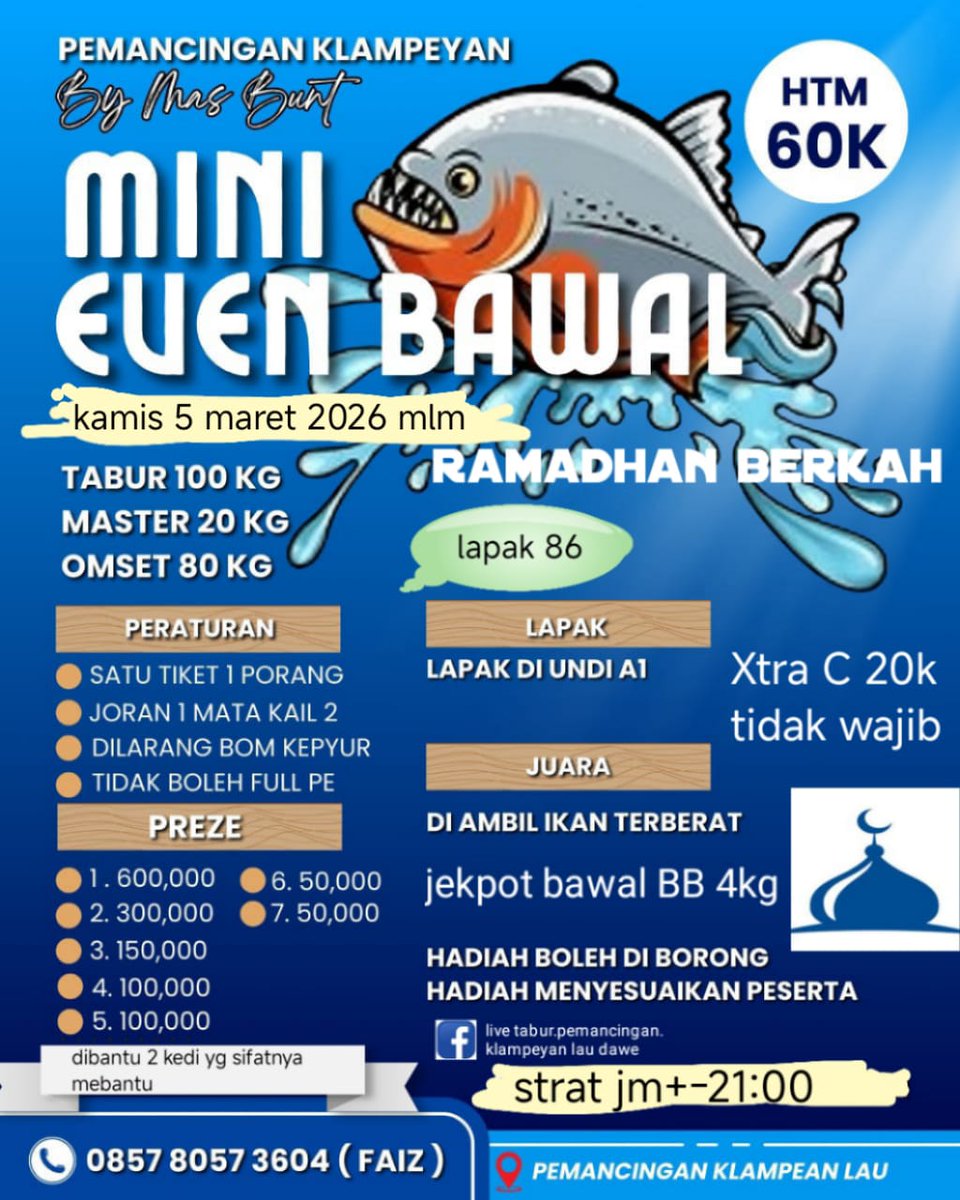 esihcs8's tweet photo. Mini event mancing https://t.co/3Ti4ELjEdp