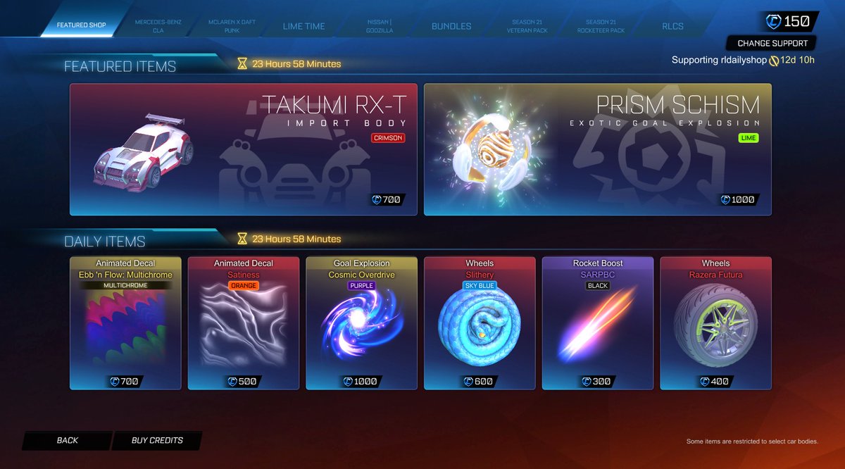 Rocket League Shop tweet media