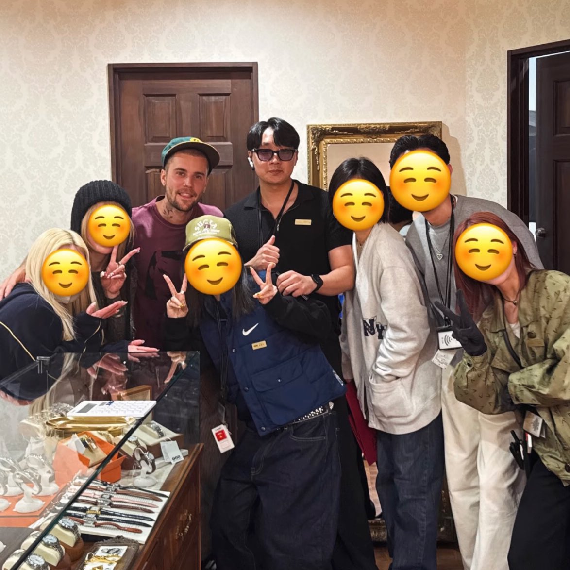 Photo of Justin Bieber with fans in Tokyo, Japan earlier today.