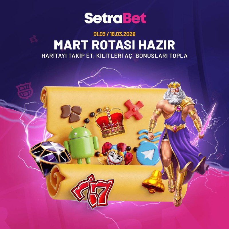 SetrabetxVip's tweet photo. ☄️ Mart Rotasıyla Setrabet'te Kazancın Ritmi Yükseliyor!

• Haritayı Takip Et ✅
• Kilitleri Aç ✅
• Bonusları Topla ✅

📆 1 – 18 Mart arasında adımları takip ederek, toplam 7.500₺ Bonus fırsatını kaçırma!

#setrabet #denemebonusu https://t.co/nrFmdh1UNL