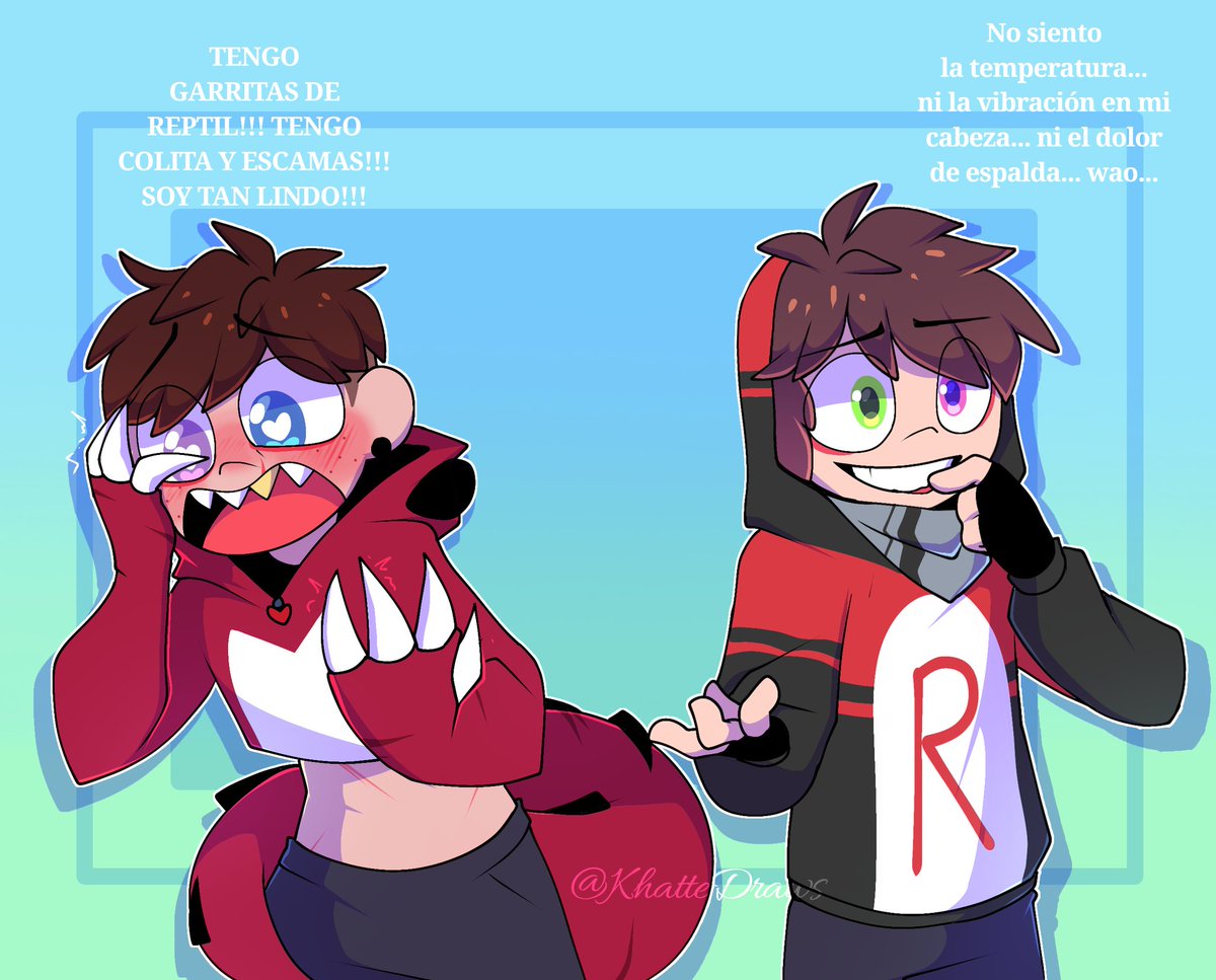 • *.✧ ¿Cambiamos de Cuerpo? 
#KhatteAU 🦎❤️💜❌️