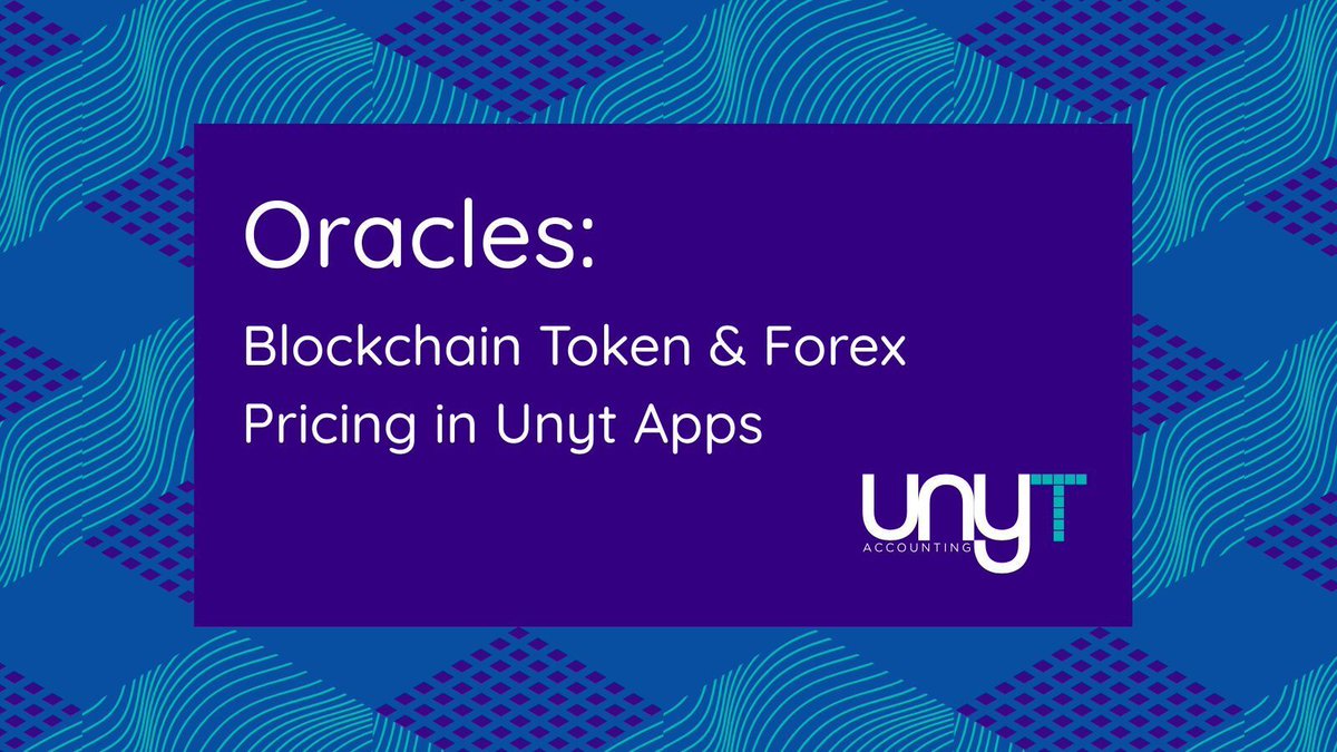 unytco's tweet photo. 🚨 NEW RELEASE: Oracles on Unyt 🚨

A decentralized economy needs real-world context.

We just released Oracle support for Unyt apps! Integrating real-time blockchain token and Forex pricing directly into P2P accounting is possible.

🧵👇 https://t.co/FcPHFSnJrk