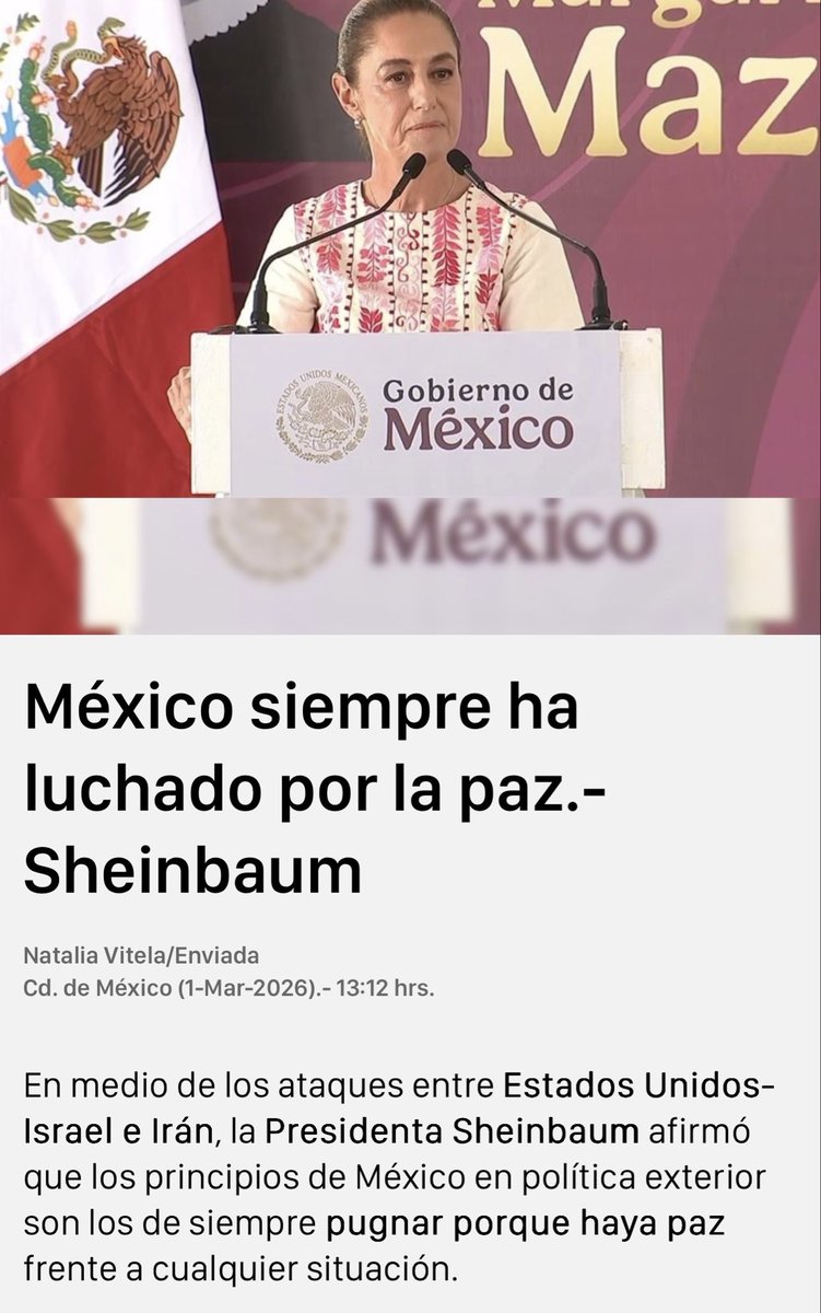 Aboga por la paz del mundo? Porque no empieza x la Paz en México!!!