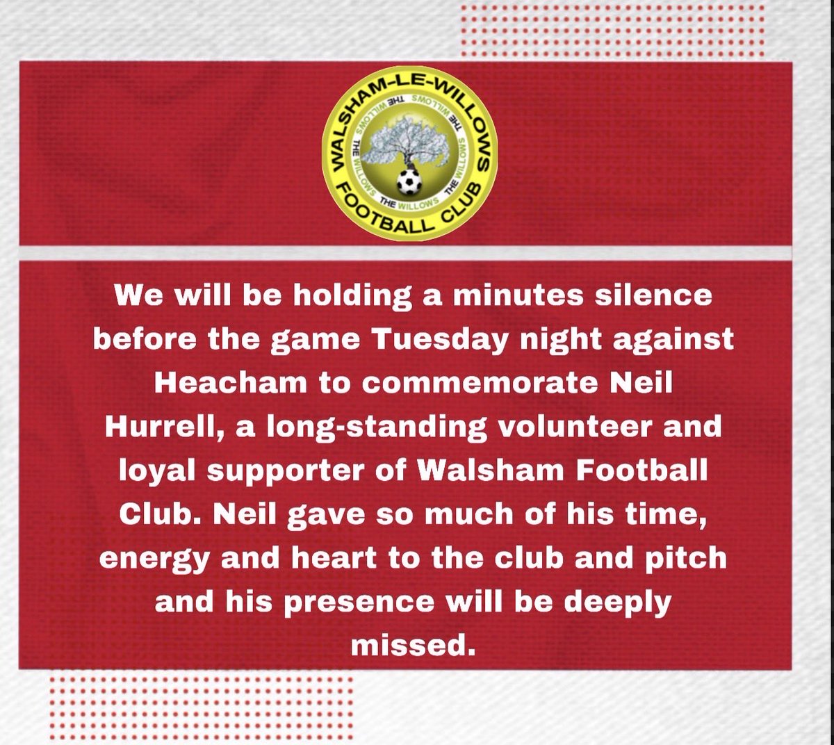 Walsham Le Willows Fc tweet media