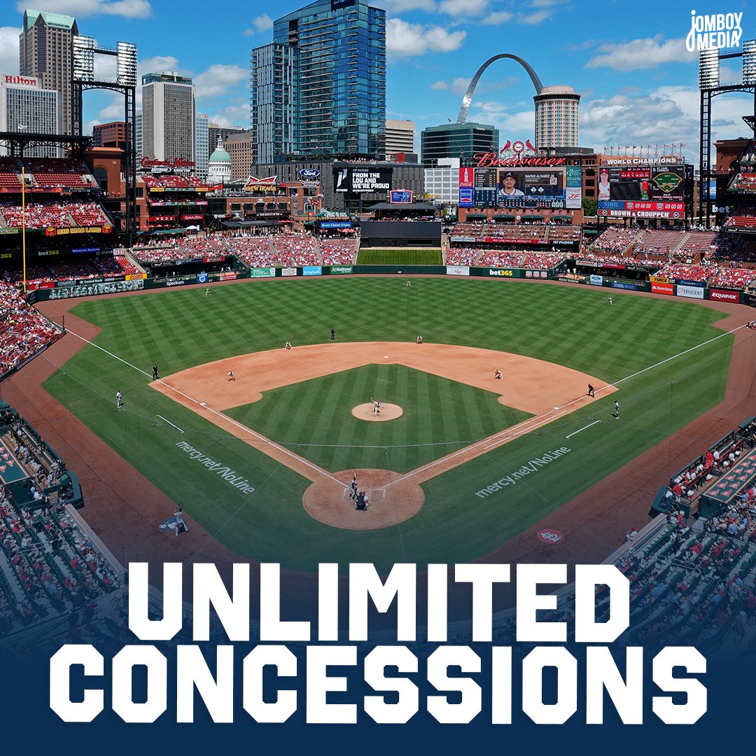 The Cardinals are introducing a ticket package starting at $29 that includes bottomless soda, hot dogs, chicken tenders, bratwurst, nachos, fries, popcorn, peanuts, chips, and ice cream