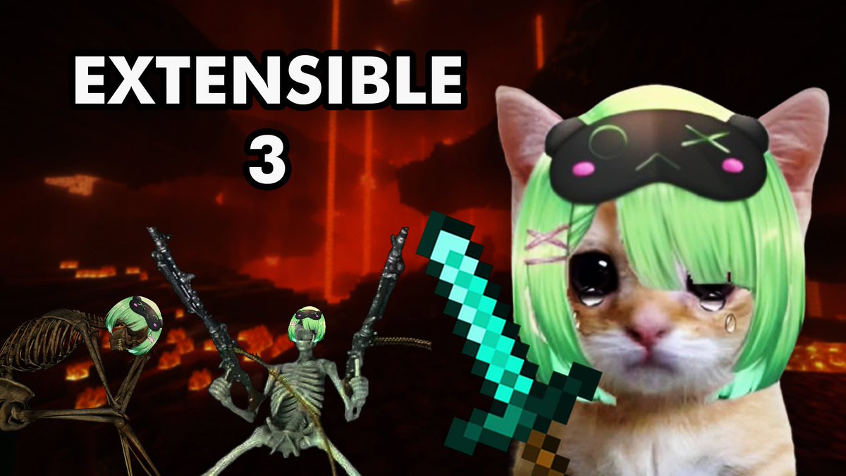 Mejor tarde que nunca para empezar el tercero dia de extensible ( = ⩊ = )
twitch.tv/muitohikki