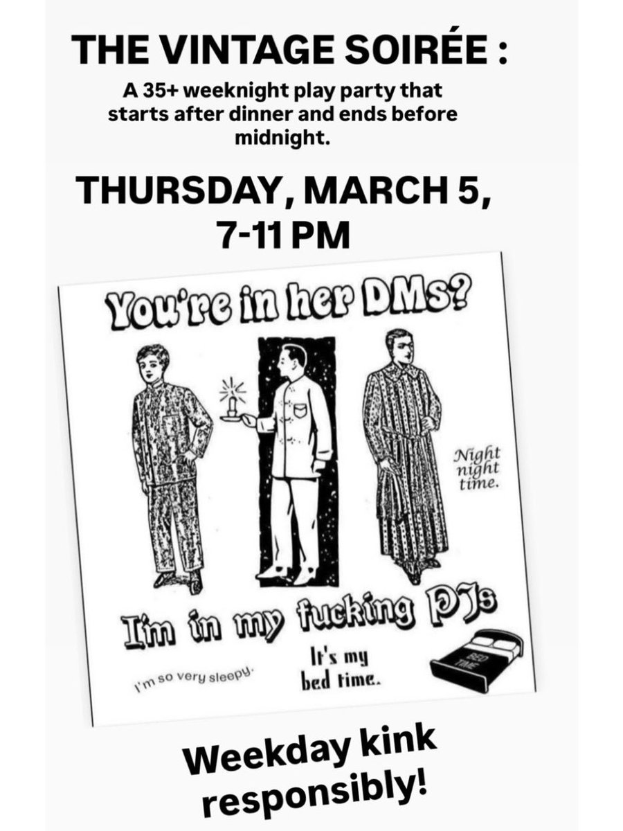 I’ll be the resident flogger for the evening at this 35+ event. Come throughhh.

Full event details on fet: shorturl.at/NUOCD