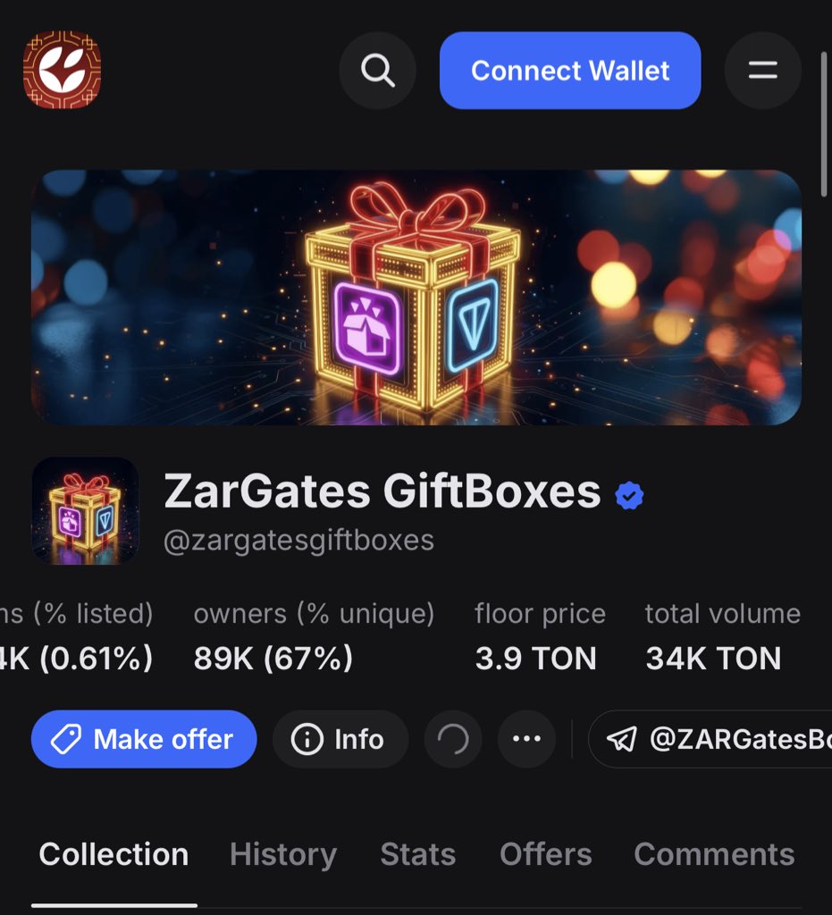 In addition to this, I will be giving 5 gift boxes 

1 gift box each to 5 random persons

1 gift box is worth 3.9 ton rn 🌚

To qualify:

-open the mini app and drop a screenshot with your ton addy

use my link in the cs

you don’t need to like or rt 🙂‍↔️

winners in few hrs.