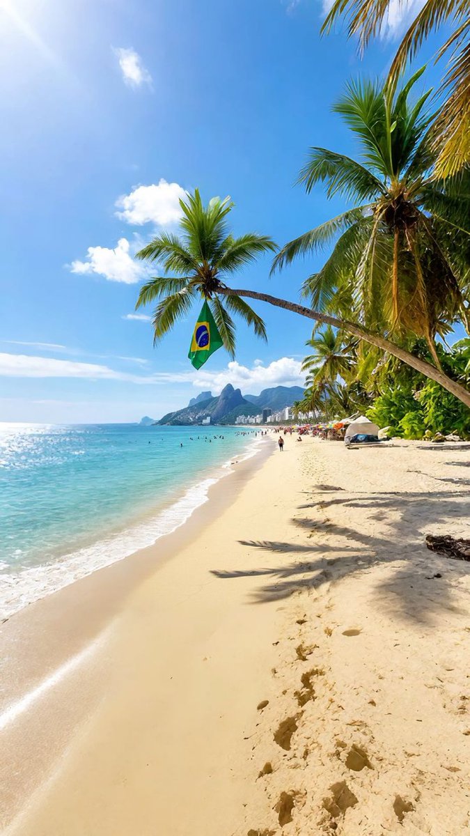 viewsoff's tweet photo. Beach in Rio de Janeiro  🇧🇷 https://t.co/dAXIQrK66V