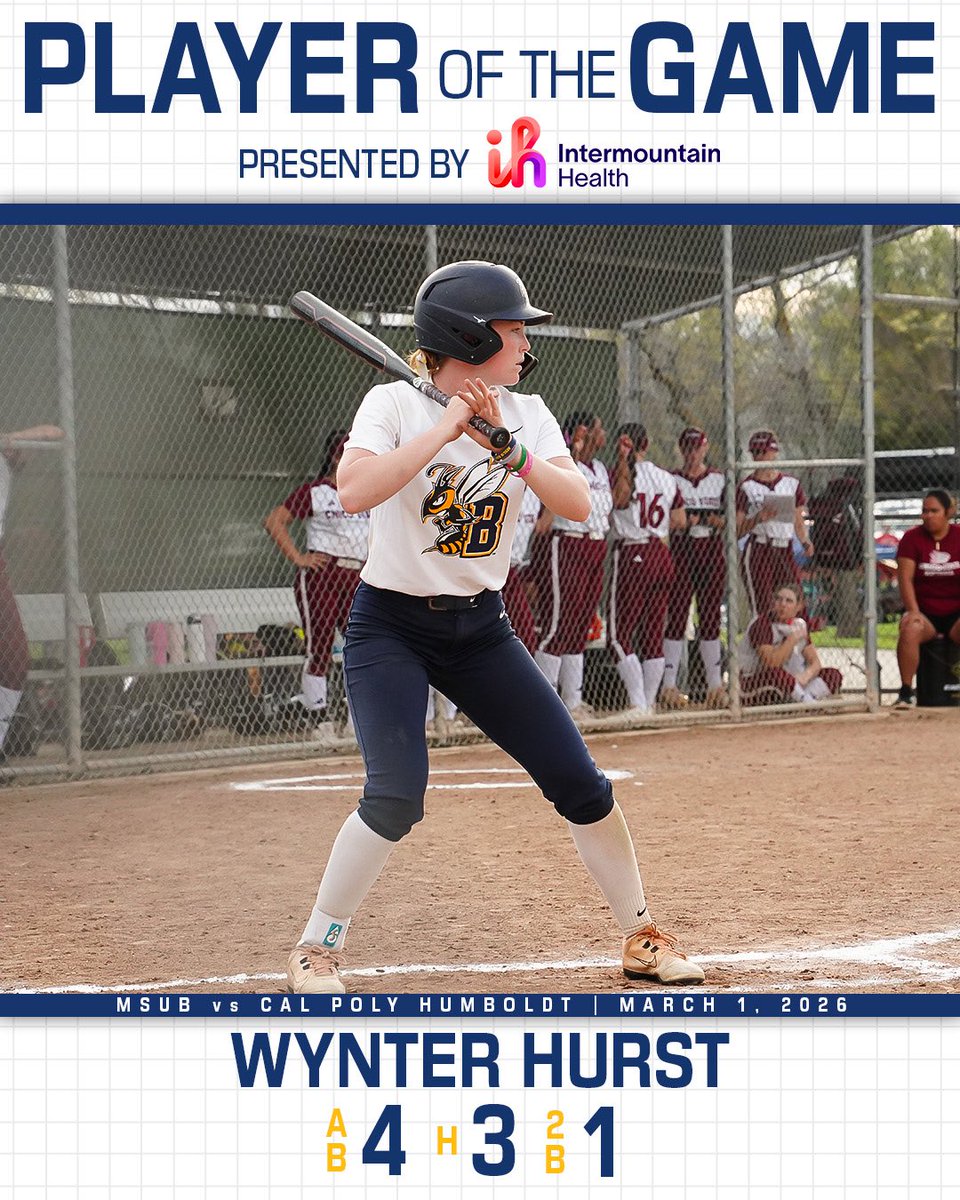 MSUB Softball tweet media