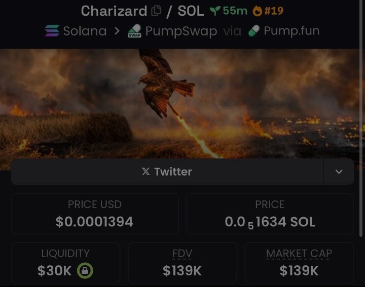MarvelXCrypto's tweet photo. $charizard: $95k → $139K. MC 📈
Early conviction pays — small cap entry, monster cap vision 
Follow &amp; slide into the VIP TG before the next eruption 📊
CA: BMpk47S26XQXjPLVf6X4i3KWrCiWpHazzkC7Ybrkpump https://t.co/qrHfGsSPrZ