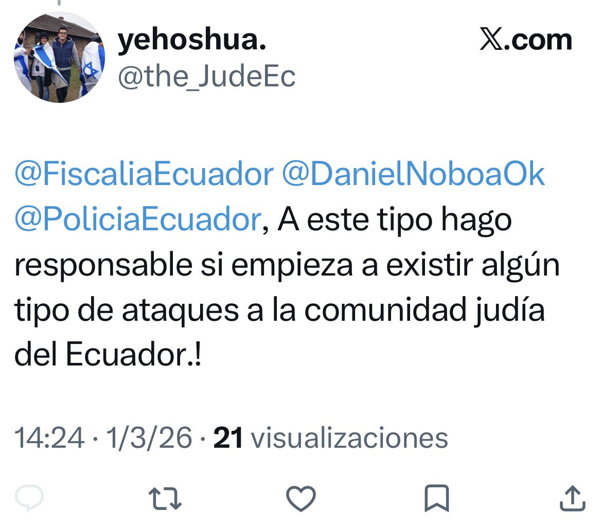 xtianabarca's tweet photo. .@the_JudeEc y de los ataques de tu comunidad en el mundo a quien haces responsable???
Un poquito más de coherencia, antes de empezar la quejadera!
Es preferible quedarse quieto a escribir huevadas! https://t.co/KVLNrljT61