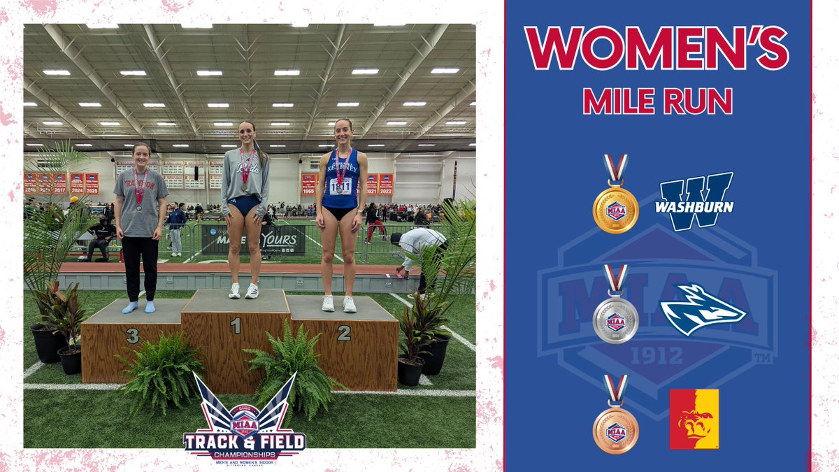 2026 MIAA Indoor Track and Field Championships

Women's Mile Run
🥇Lexie Fontaine (4:46.65)
🥈Kassidy Stuckey (4:50.49)
🥉Paige Mullen (4:56.42)

#BringYourAGame