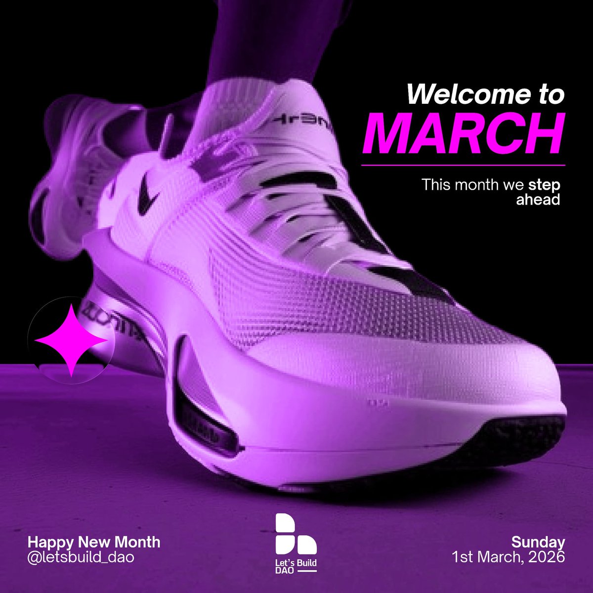 letsbuild_dao's tweet photo. Welcome to March. 🚀
New month, new momentum.
Building smarter, advancing decentralized innovation, and empowering the next wave of builders through Let’s Build Academy. 🎓
Let’s build. 
https://t.co/d6TtbIvGlc

#LetsBuildDAO #LetsBuildAcademy https://t.co/TJKIK2VybN