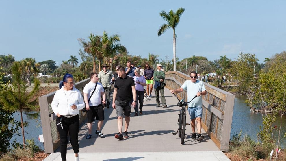 EbbsLarry's tweet photo. DYK: 
Sugden Park-Bayshore Connector Bridge Now Open! 
https://t.co/QT0m6ElT5i https://t.co/kQ4PZLWPtQ