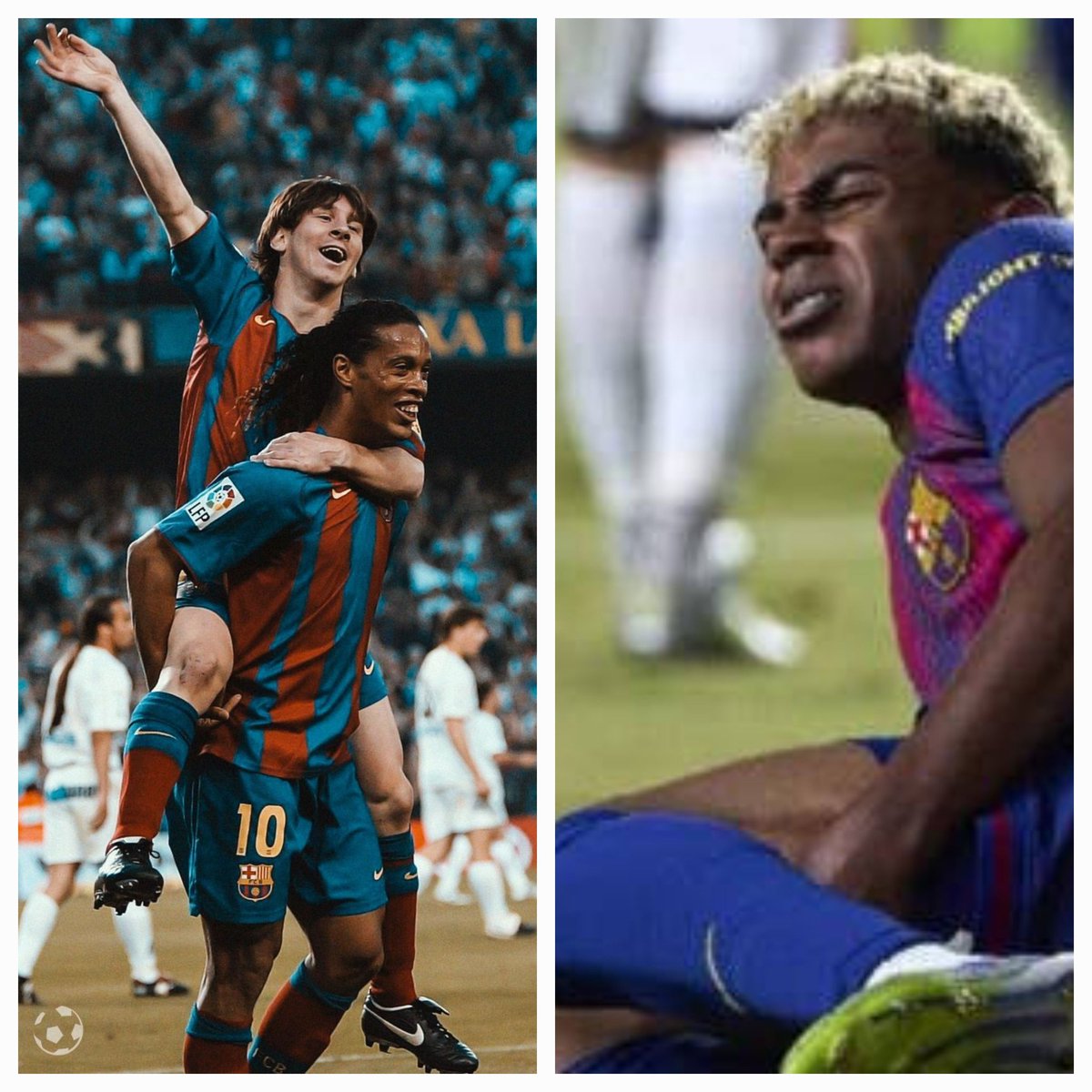 أكبر جريمة تُرتكب الآن في كواليس برشلونة ليست اقتصادية، بل تكتيكية ونفسية واسمها: "صناعة ميسي الجديد". 🚨
لامين يامال ظاهرة، لكننا نشاهد فيلم "فاتي وبويان" يُعاد تصويره، والجميع يصفق بدلاً من إيقاف الكاميرا. 
تابع الثريد لتعرف كيف يُدمر تكتيكياً 👇