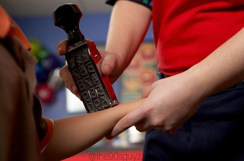 Remember getting your hand stamped at Chuck E. Cheese’s?
