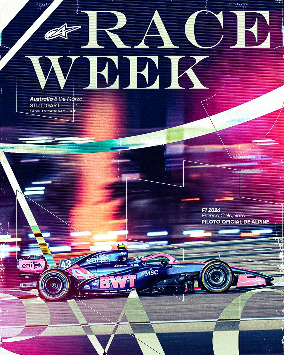RACE WEEEKKKK 🇦🇺

VOLVIÓ LA FORMULA 1, VOLVIÓ FRANCO COLAPINTO Y VOLVIÓ ARGENTINA 🇦🇷🩷