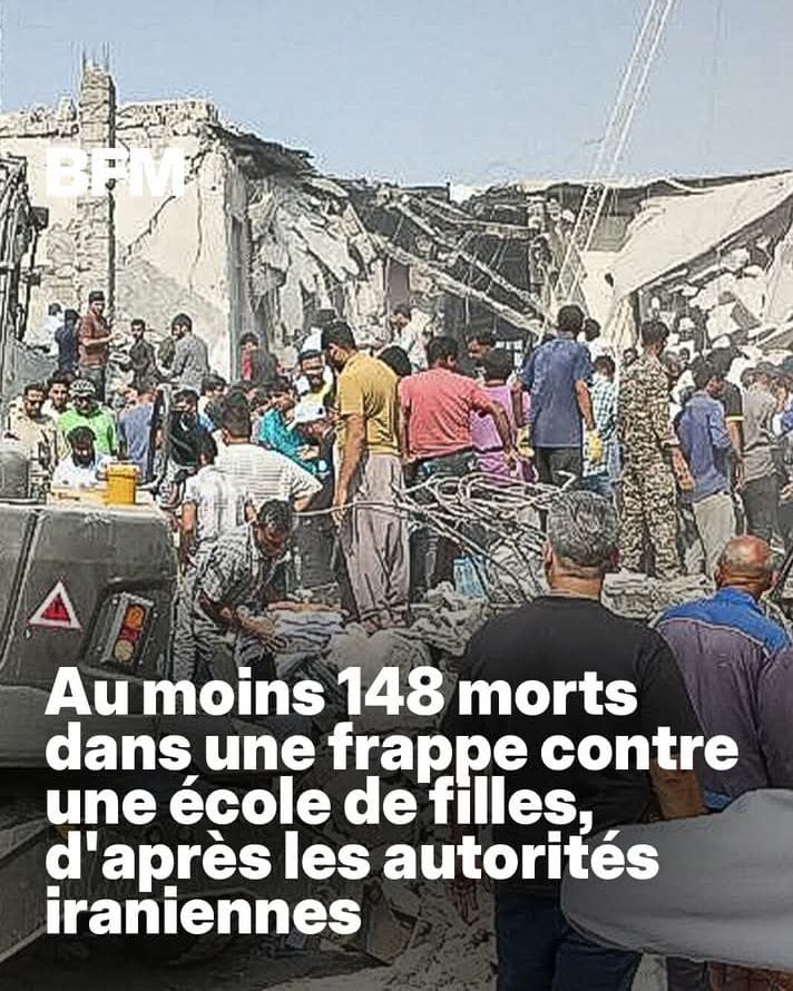 Après avoir regardé le JT sur Fr2 et Tf1 aucune évocation des victimes iraniennes des bombardements américano-israéliens, comme si elles n'existaient pas !