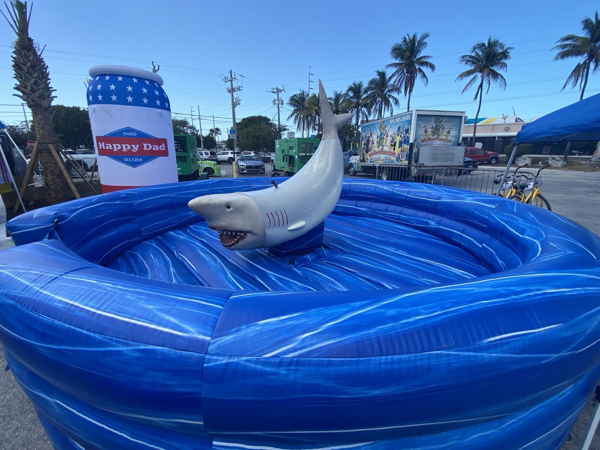 RacingToDisney's tweet image. Here in the Florida Keys we don’t have Bull Riding, we have Shark Riding. #SurfStyle #KeysLife