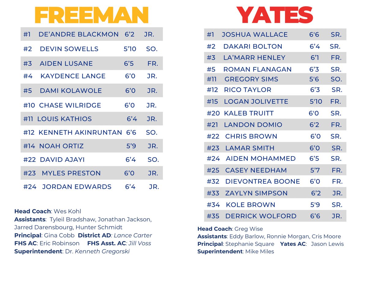 FREEMAN BASKETBALL tweet media
