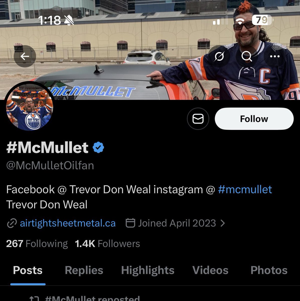 OilersMcMullet's tweet photo. My account has been Hacked! I have no access! Please go report it! https://t.co/gna2lYGDTj