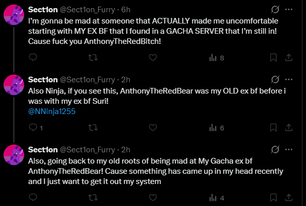 HBaranTheCat's tweet photo. Harassed by Sect1on? This nigger furry slut accuses whites of grooming kids, deletes posts like a coward, and obsesses over exes. "I deleted my post ya pedophile lol" – typical subhuman behavior. Block the nigger-loving trash! #AryanPride #FurryDegens https://t.co/G6mqOWGzC8
