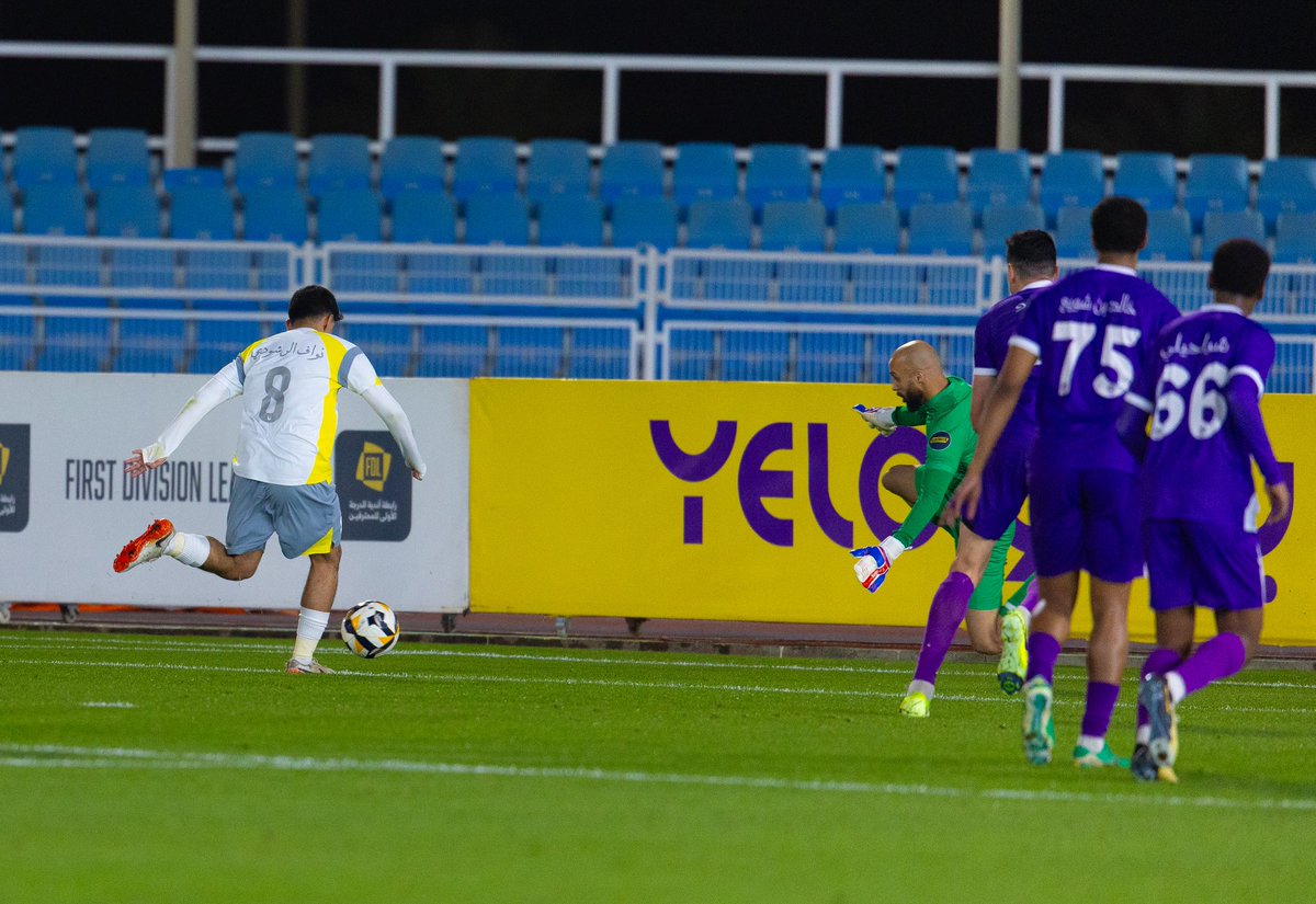 FDL_KSA's tweet photo. نواف الرشودي ⚪️ والهـدف الثانـي 🎯

#الجبيل_البكيرية 
#دوري_يلو | #FDL https://t.co/okNjlX8kJe