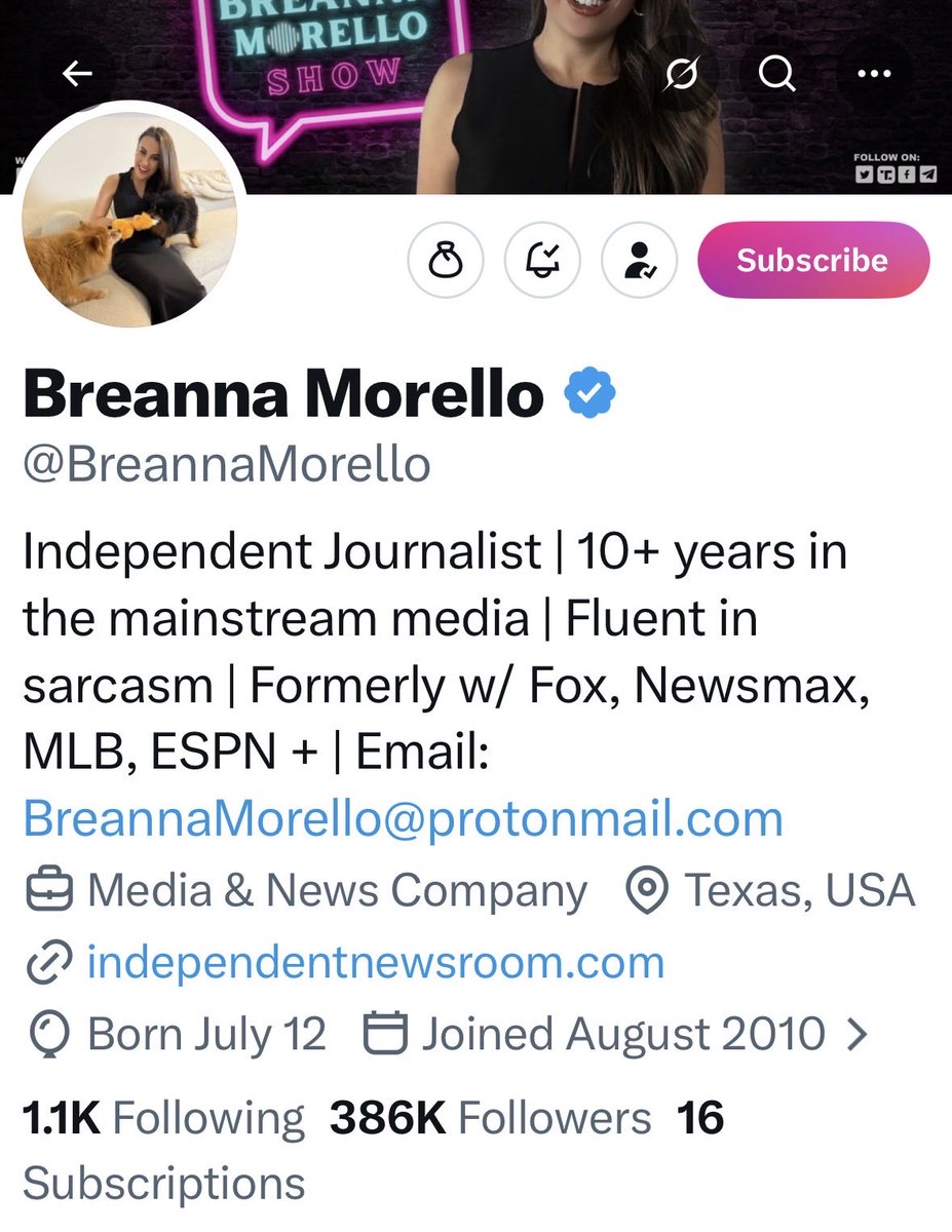 I have said it before, but it is worth saying again. If you aren’t following <a href="/BreannaMorello/">Breanna Morello</a> you are either retarded or liberal! Honestly, most likely both. She delivers the most real and accurate news on X. She does all this while sticking to her ethics and morals. I have crazy