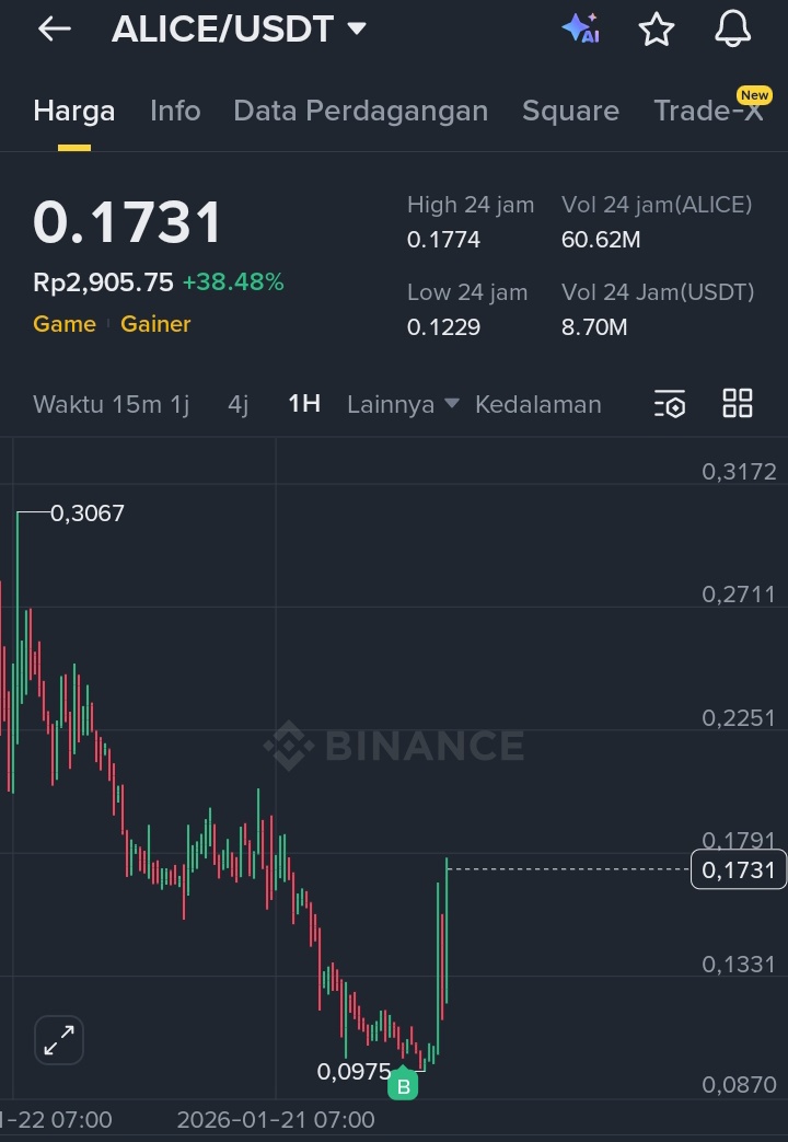 60% of my USDT is here lets go! $alice #CryptoRecovery #btc